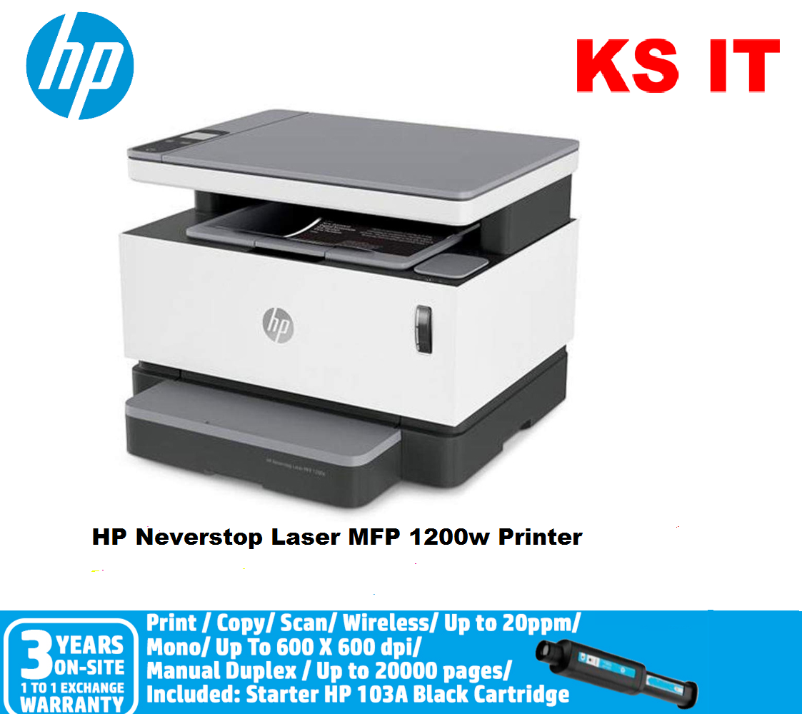 Ciro Behandeling karton HP Neverstop Laser MFP 1200W Printer