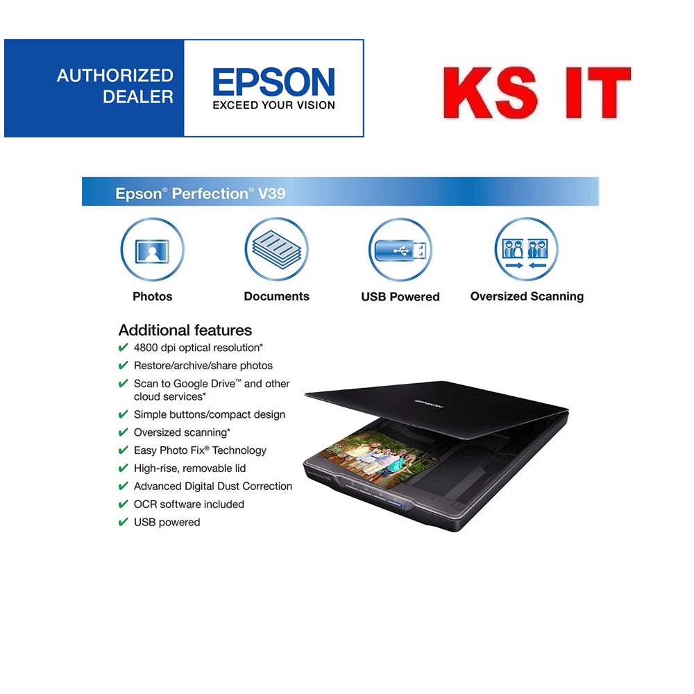 EPSON PERFECTION V39 SCANNER